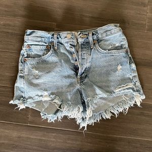 AGOLDE Parker Vintage Cut Off Short in Swapmeet
